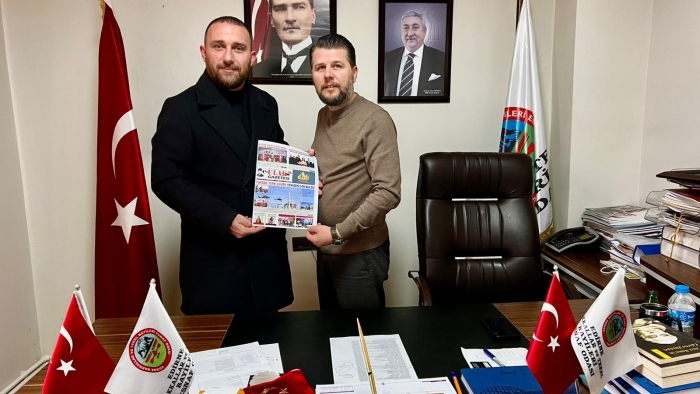 EDİRNE ULAK GAZETESİ’NDEN BAKKALLAR ODASI BAŞKANI MANO’YA ZİYARET